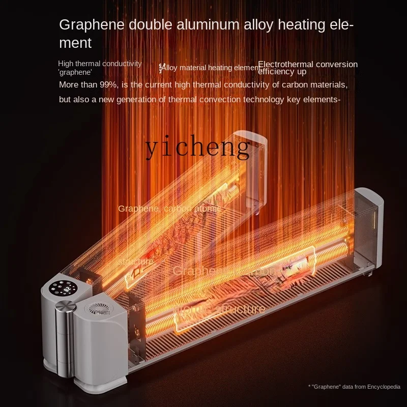 Tqh Skirting Line Heater Graphene Electric Heater Household Mute Quick Heating Fantastic Heating Appliance