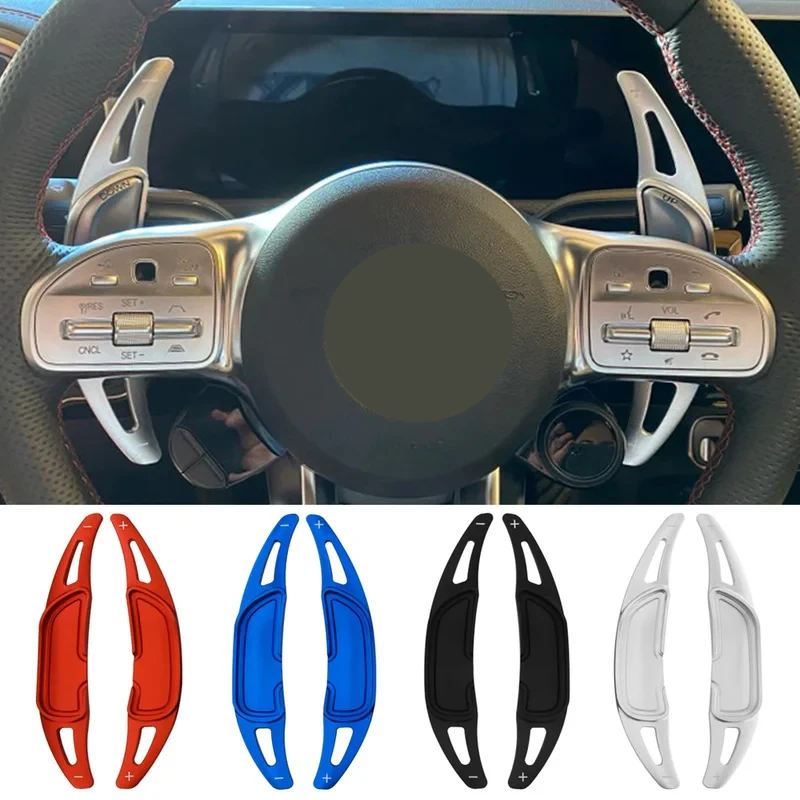 

For Mercedes-Benz AMG GLC43 GLA45 GLA35 S65 GT Edition 50 GTR G63 GLE53 GLE63S Shift Paddles Extender Car Steering Wheel sticker