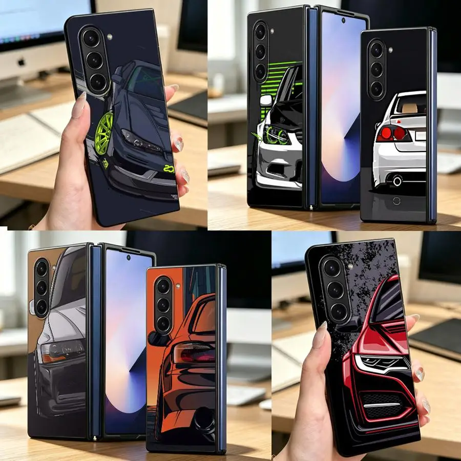 Phone Shell Case for Samsung Galaxy Z Fold 8 Ultra ZFold5 Z Fold8Ultra ZFold6 ZFold7 ZFold4 Z Fold 7 6 3 Japan Sports Cars