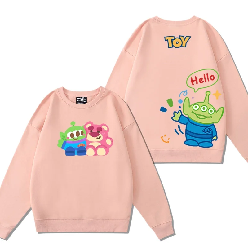 Toy Story Doll Clothes Women\'s Hoodie Women\'s Round Neck Top Couple Loose Round Neck Hoodie Couple Top Couple Fashion Hoodie