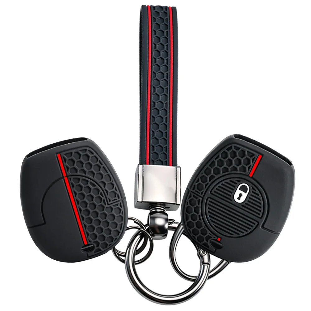 Keychain 1 Buttons Silicone Car Key Remote Key Cover Shell For Nissan Micra Almera Primera X-Trail Navara Patrol Maxima