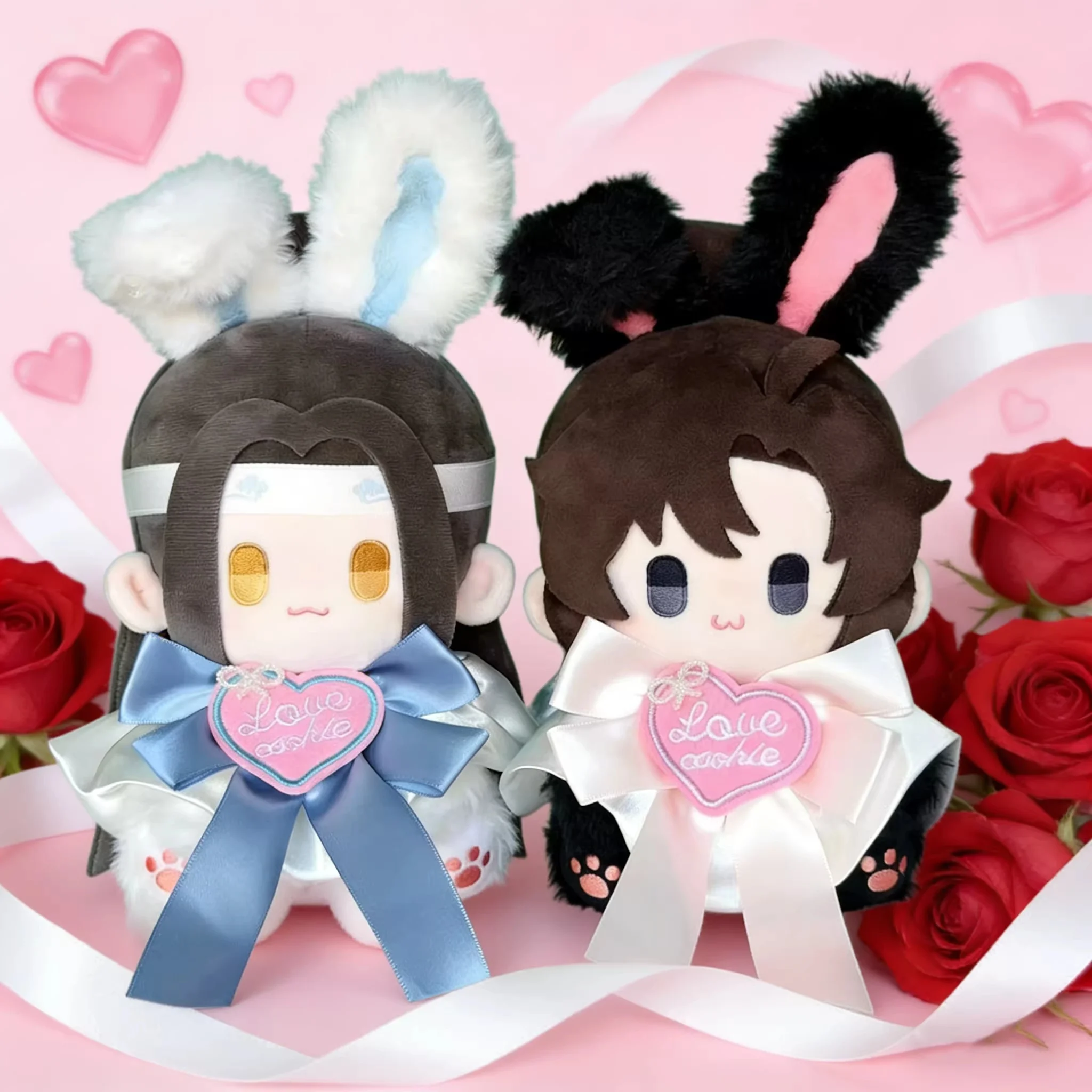 

Оригинальная плюшевая игрушка-кролик Mo Dao Zu Shi (15 см) с Лань Ванцзи и Вэй Усянем, мягкая набивная кукла для коллекционеров и фанатов аниме