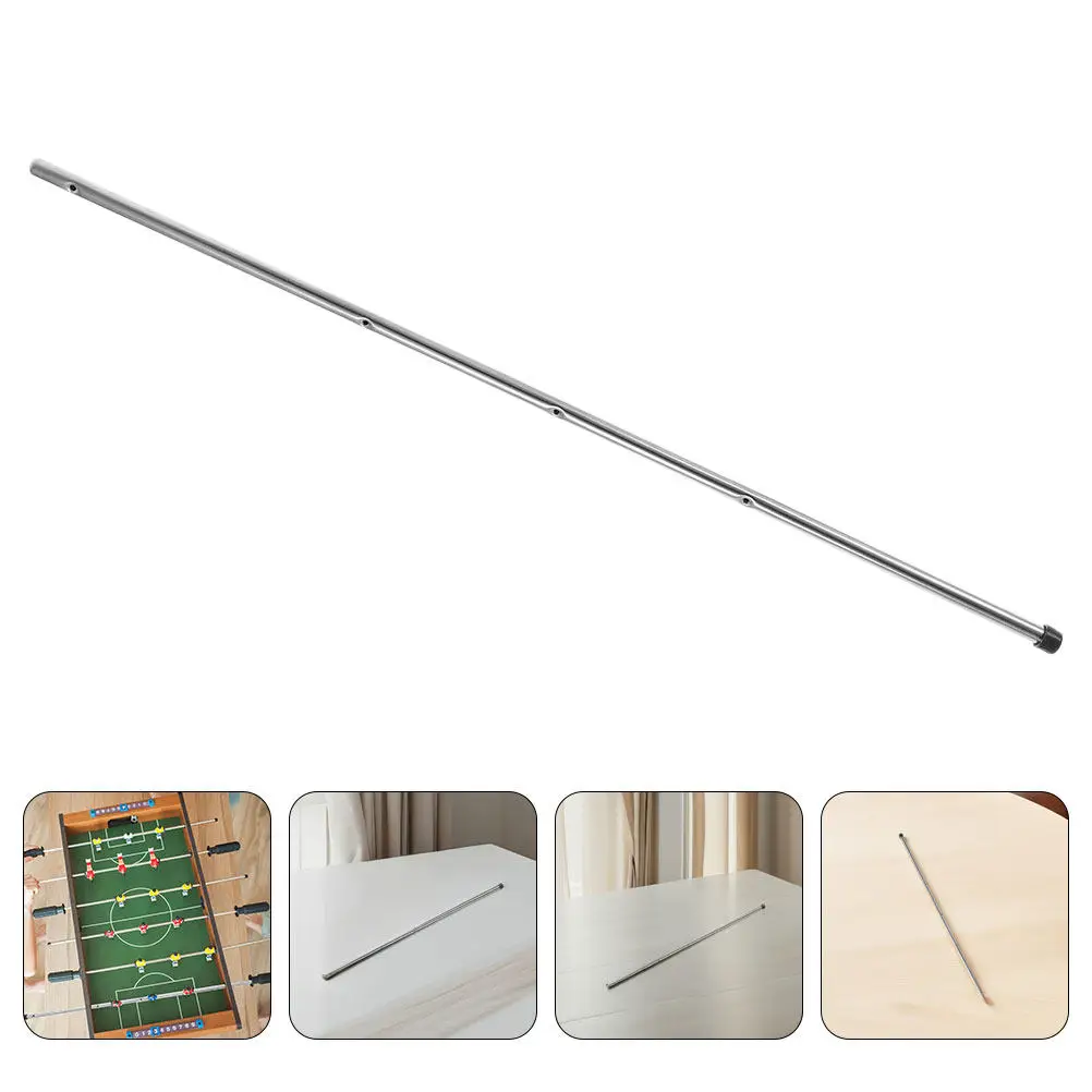 

2Pcs Foosball Table Replacement Rods Heavy Duty Iron Poles Safety Caps Table Soccer Rods Replacement Parts Football Accessories