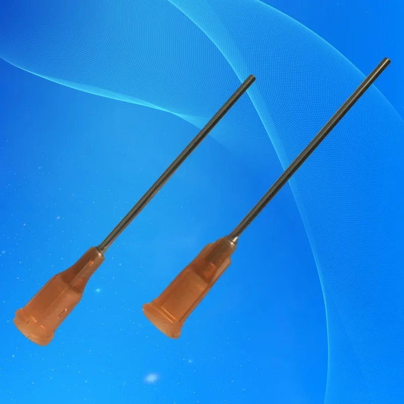 

Бесплатная доставка, нестерилизованные, высокое качество, 1,5 дюйма, 15 г, янтарный цвет, насадки для дозирующих игл Te Premier, 1-1/2 дюйма