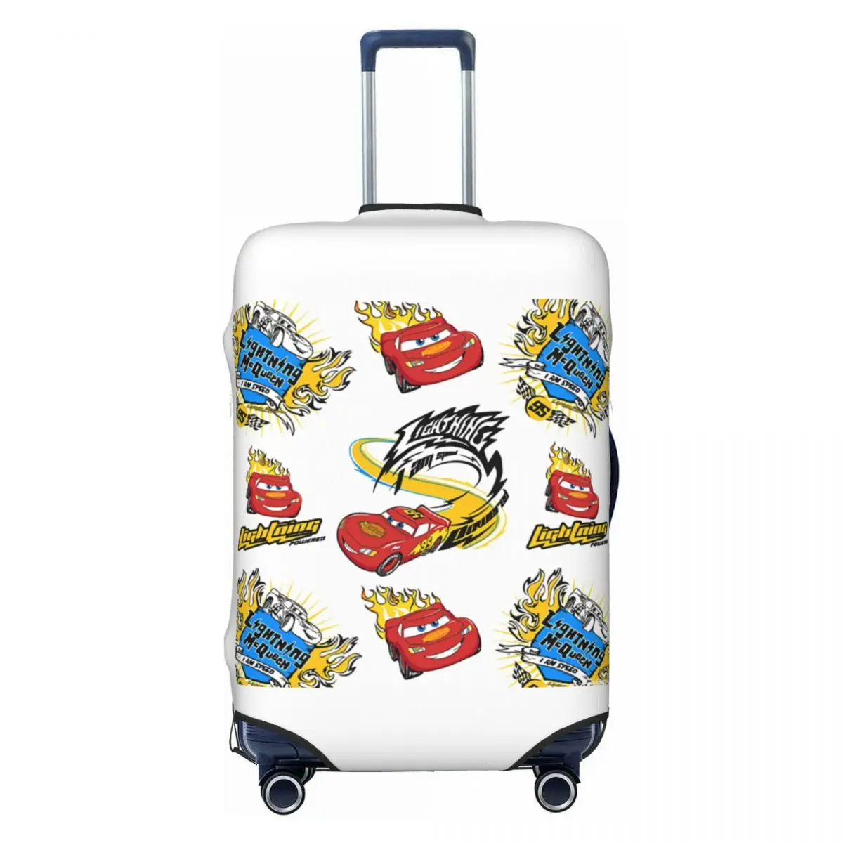 

Custom Lightning McQueen Travel Luggage Cover Elastic Sport Racing Car Suitcase Cover Protector Fit 18-32 Inch