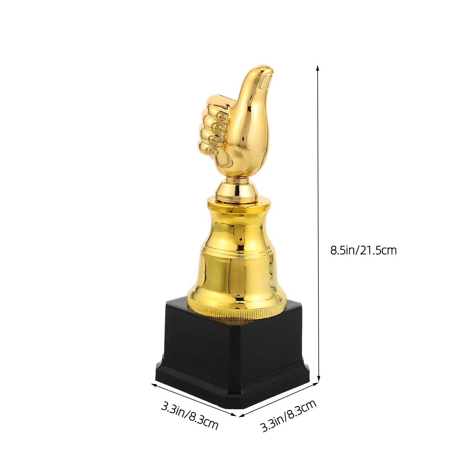 Gold Finish Plastic Thumb Trophy for Student Awards Sports School Classroom Winner Recognition Football Trophies