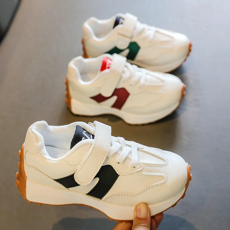 

2025 детская обувь для девочек и мальчиков, кроссовки для малышей, дышащая искусственная кожа, теннисная обувь на плоской подошве для малышей, размер 21–36 лет, детская обувь для мальчиков