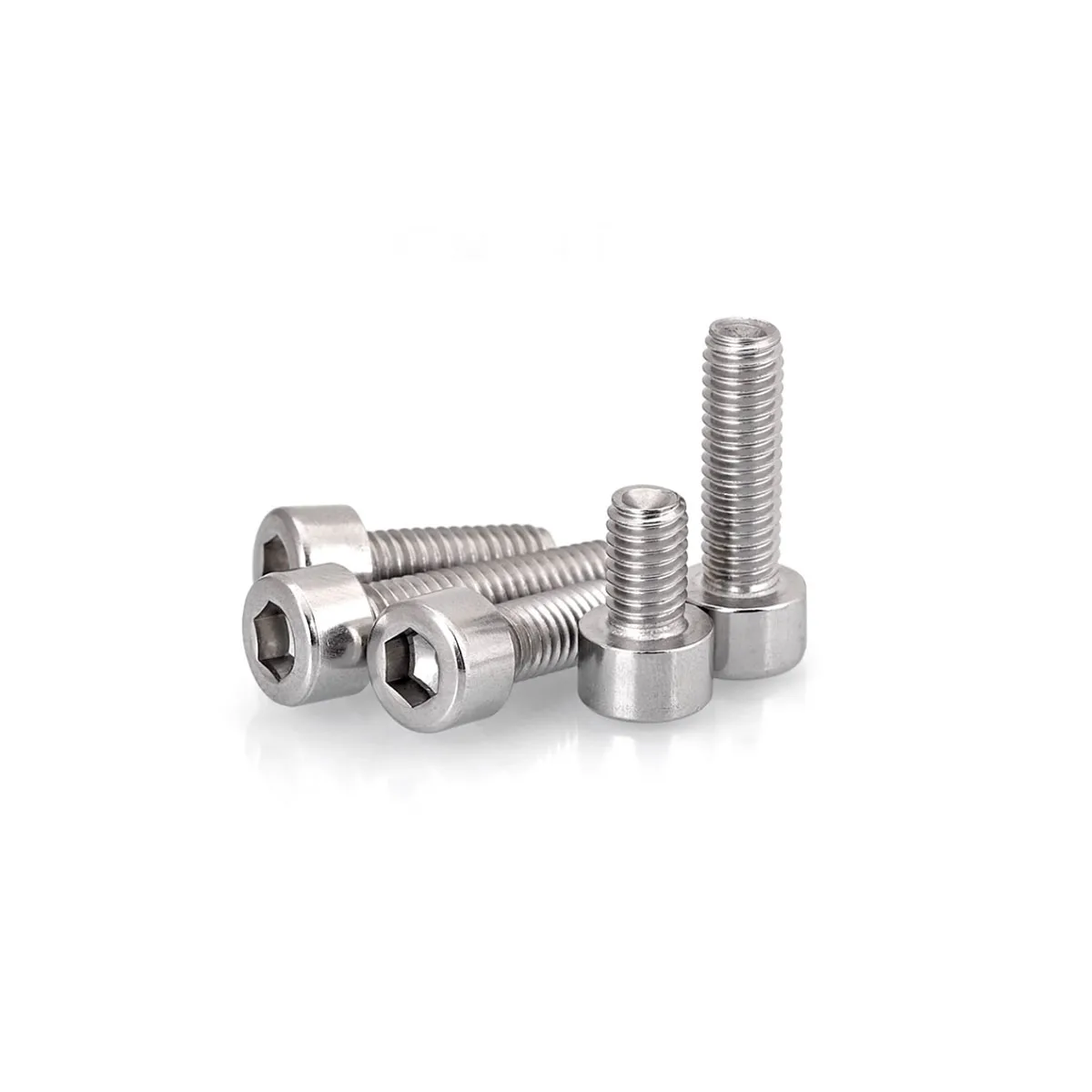 M2.5 M3 M4 304 Stainless Steel Small Head Diameter Smooth Non-Knurled Cylindrical Head Hexagon Socket Screw