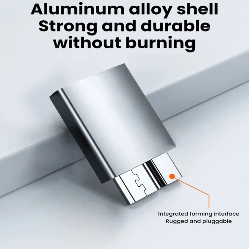 Aluminum USB C to Micro B Adapter Fast 400Mbs Data Transfer Solid & Secure Connection for Desktop/Laptop/Tablet image 3