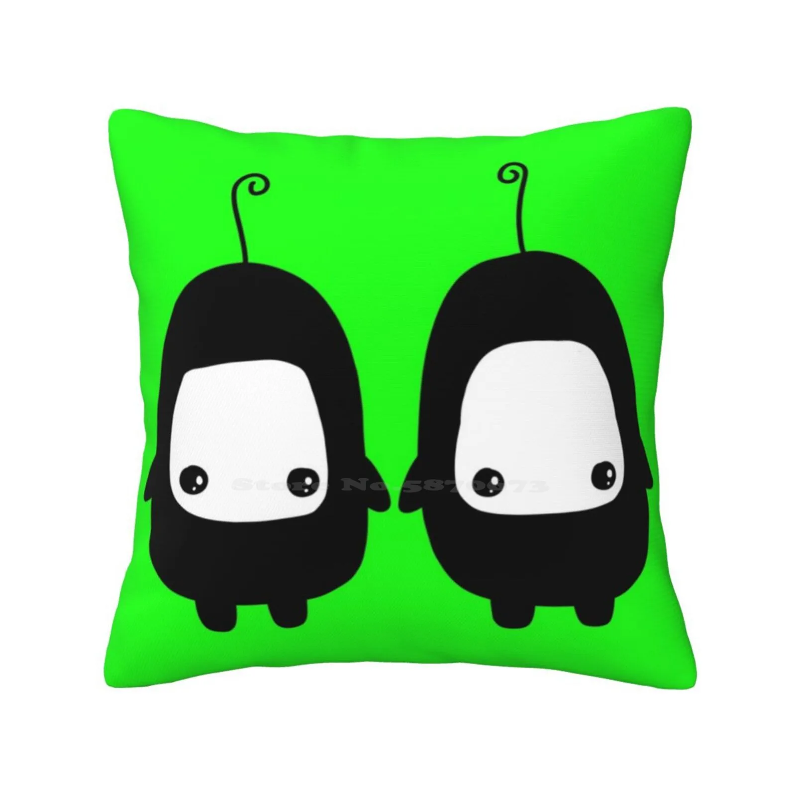 Ilomilo Black And White Pillows Case Bedroom Home Decoration Stream Ilomilo Indie Music Video Game Characters Finneas Bad Guy