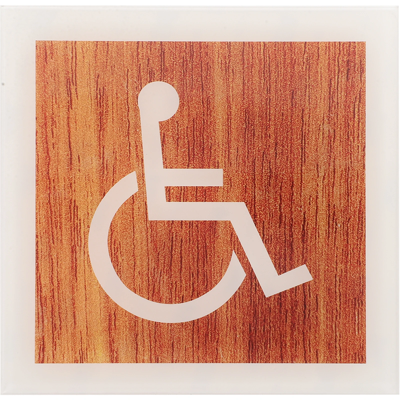 

Disabled Restroom Acrylic Wheelchair Accessible Bathroom Door Symbol Durable Toilet Sign For Business Indoor Use Traffic Safety