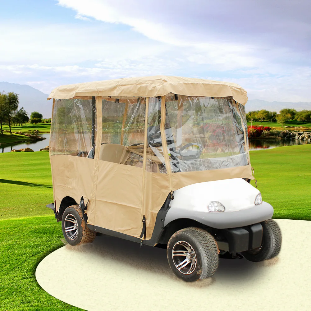 

Outdoor Golf Rain Curtain Car Cover Protective Cover for Golf Cart Venue Transparent PVC Sun-proof, Rain-proof and Dust-proof