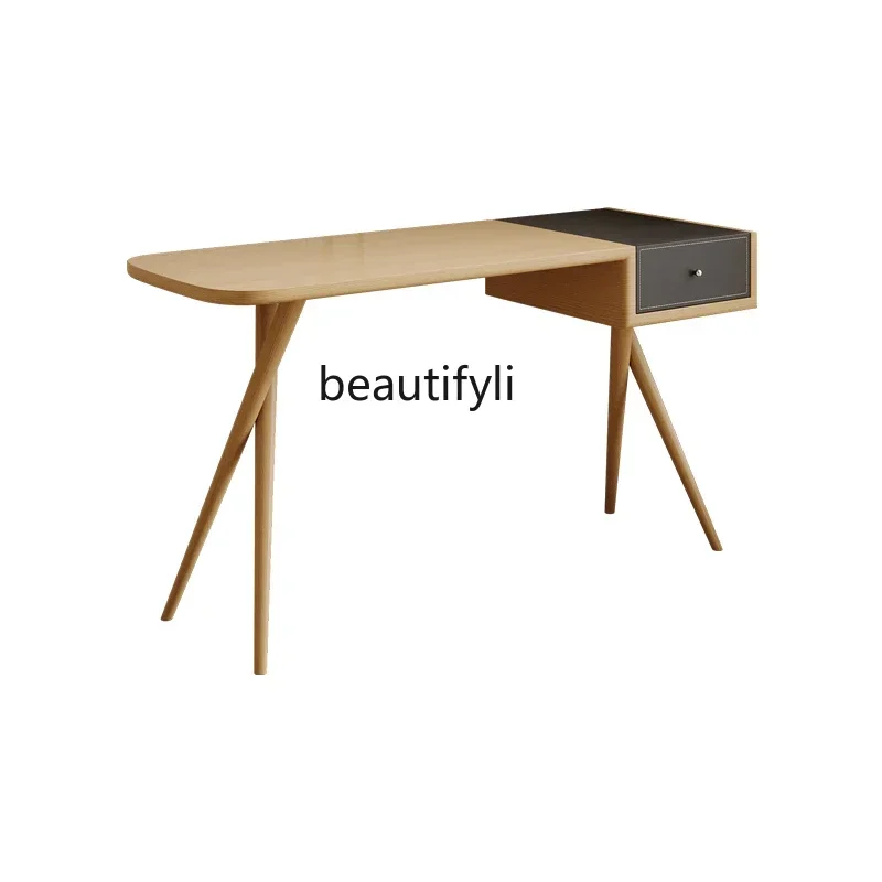SS Simple modern solid wood study desk writing desk home study desk