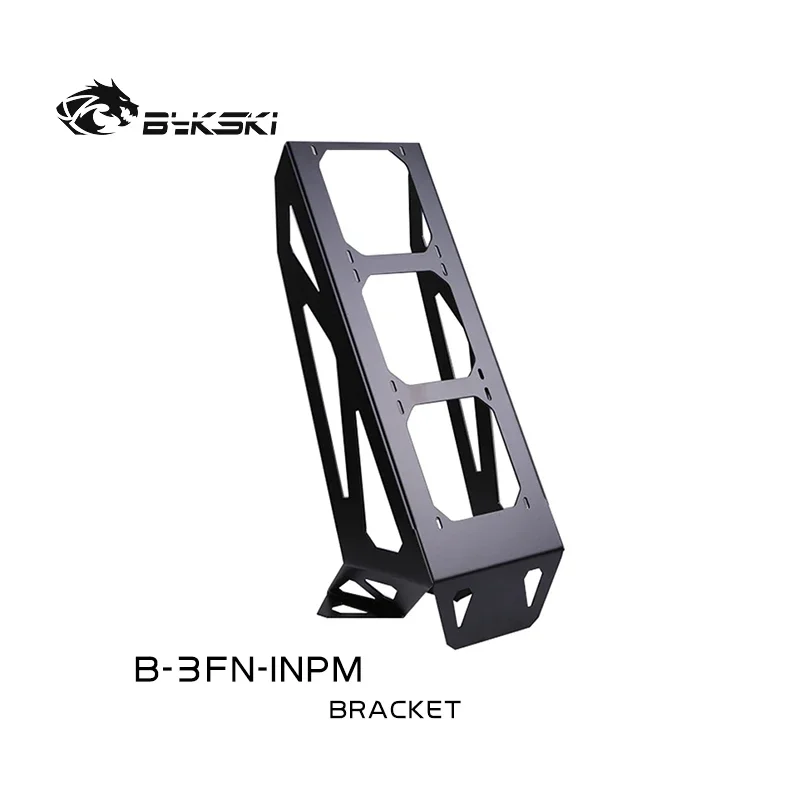 Bykski watercooled external bracket use for 360mm Radiator / 120mm Fan / Reservoir Combo Pump B-3FN-INPM black