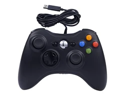 Wired Game Controller for Xbox 360 with Dual-Vibration,Compatible with Xbox 360/360 Slim&PC Windows 7,8,10,11