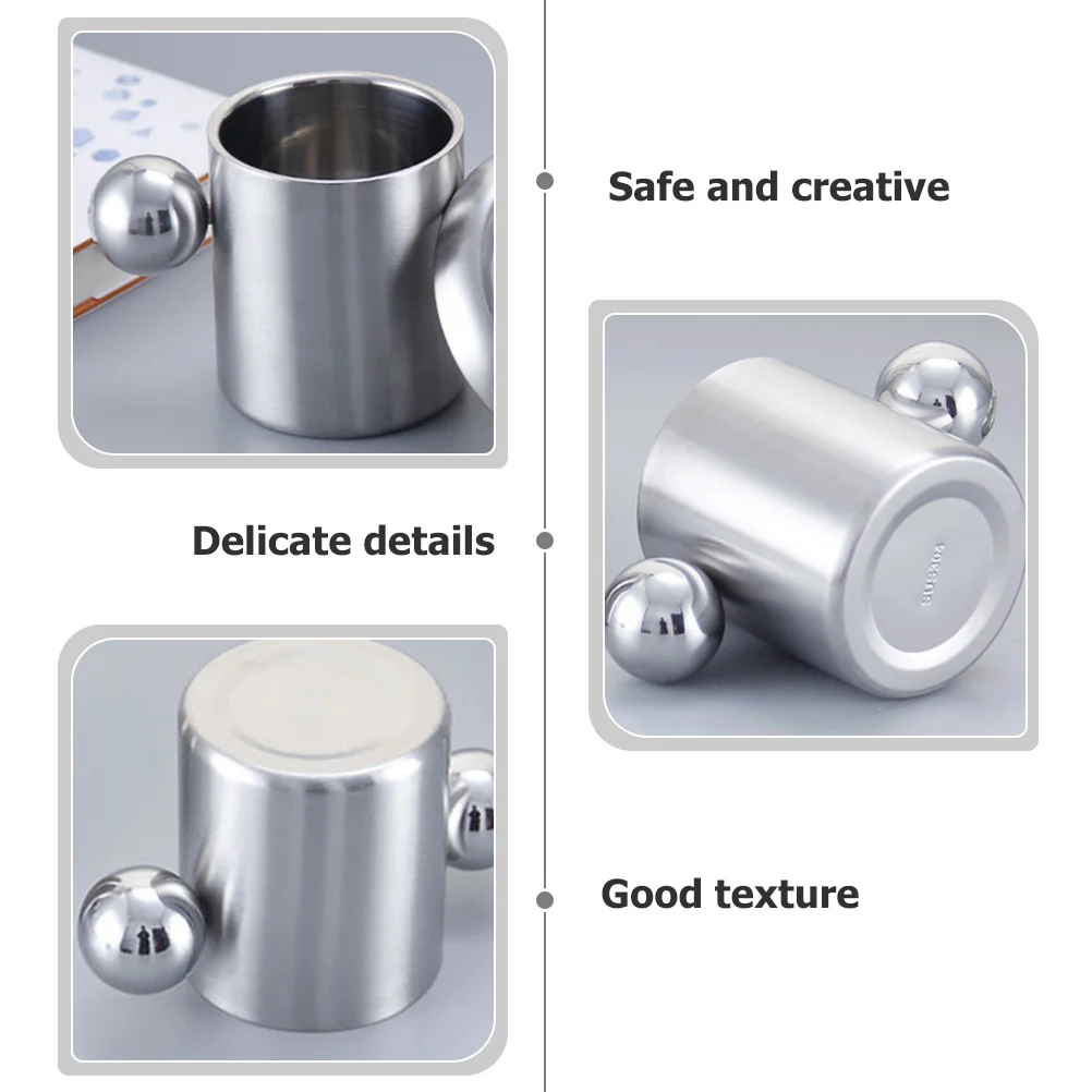 

Portable Stainless Steel Water Cup Durable Rustproof Beverage Holder for Camping Barbecues Pool Family Use Smooth Surface Easy