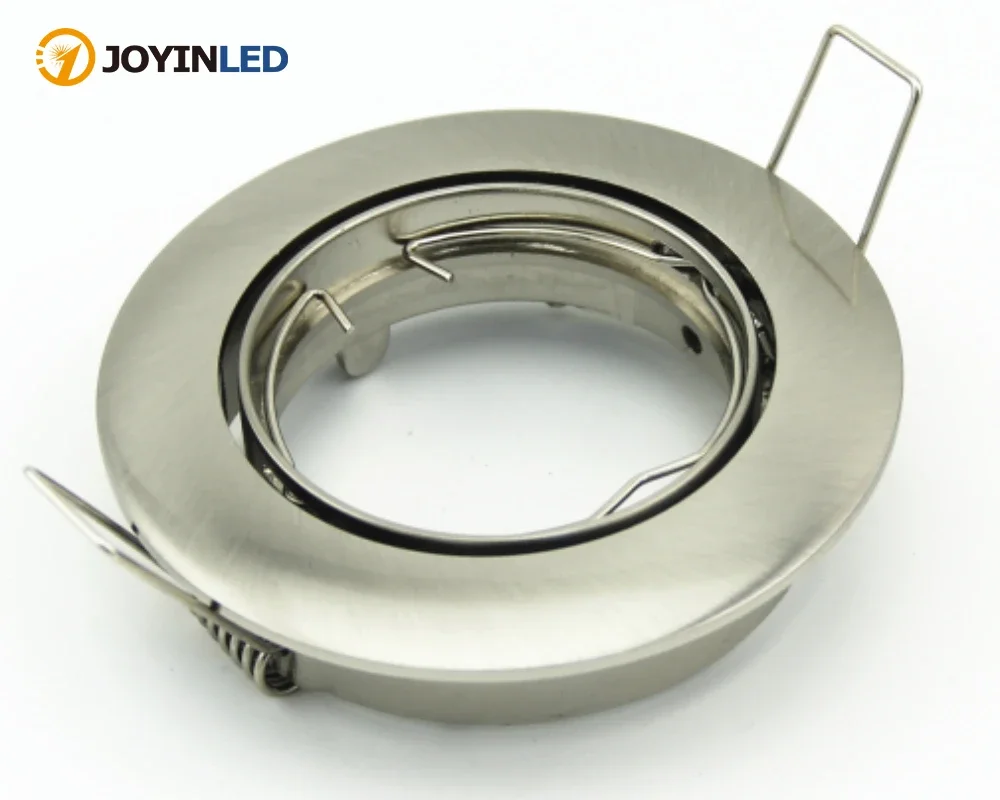

Zinc Alloy Round Recessed LED Downlight Fixture Cut-out 70mm Adjustable LED Spotlight Frame Housing GU10 MR16 Bulb