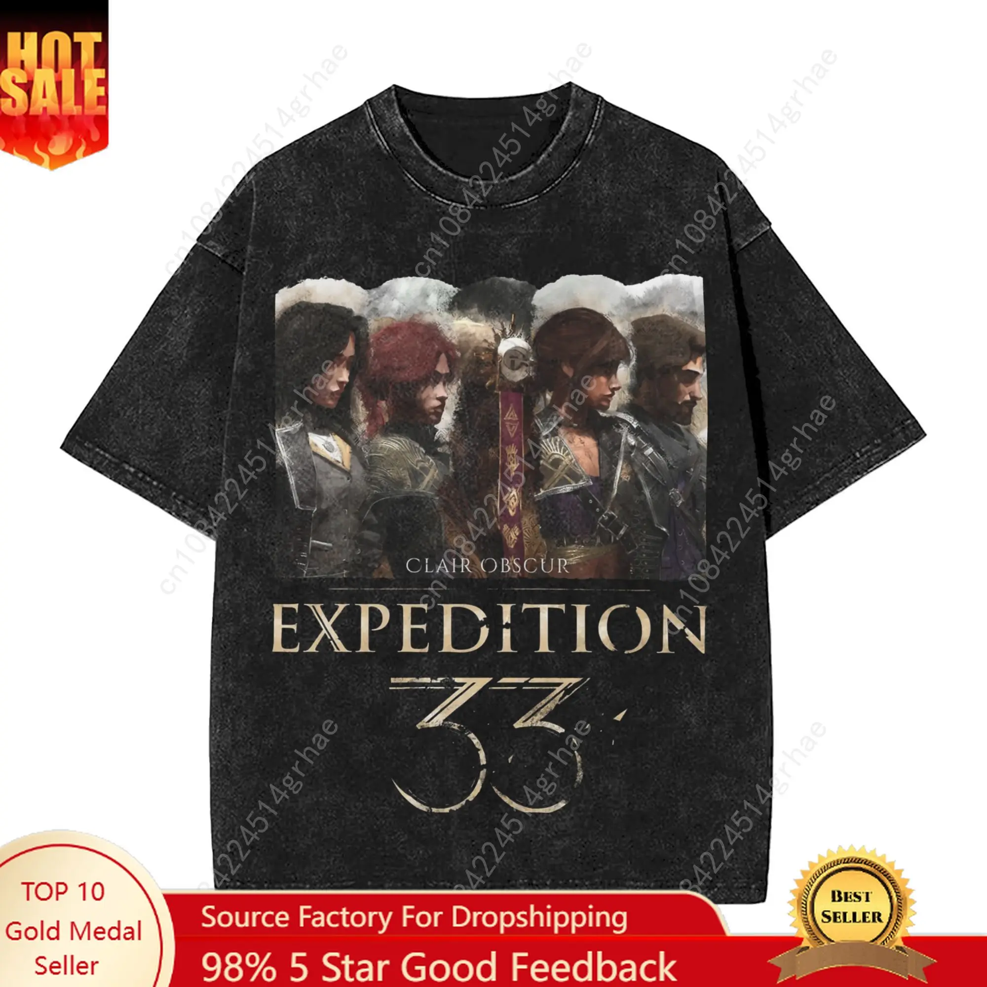 

Couple T Shirt Clair Obscur Expedition 33 Washed T Shirts Fashion Game Characters Summer Tees Streetwear Cotton Tops Plus Size