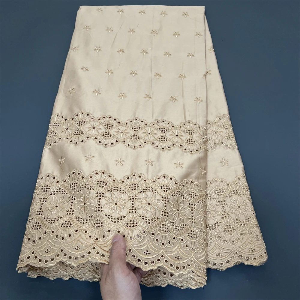 Swiss Voile Lace African Austria Cotton Lace Fabric 2024 High Quality Silk Nigerian Lace Men Dresses Material For Sewing