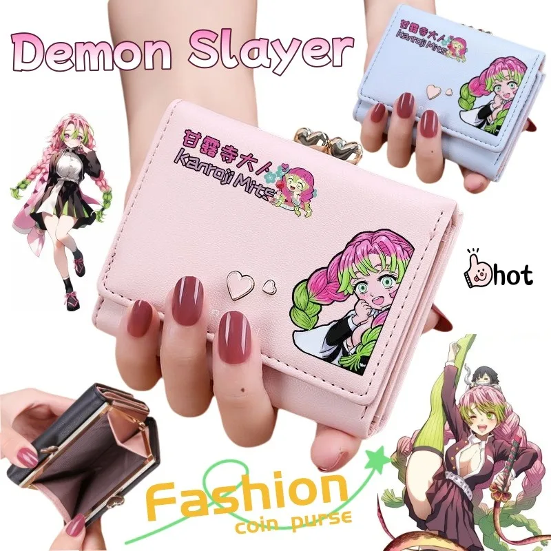 

Demon Slayer Wallet Cute Fashion Cartoon Personalized Creative Kawaii Anime Coin Purse Money Clip Gift for Friends' Birthday