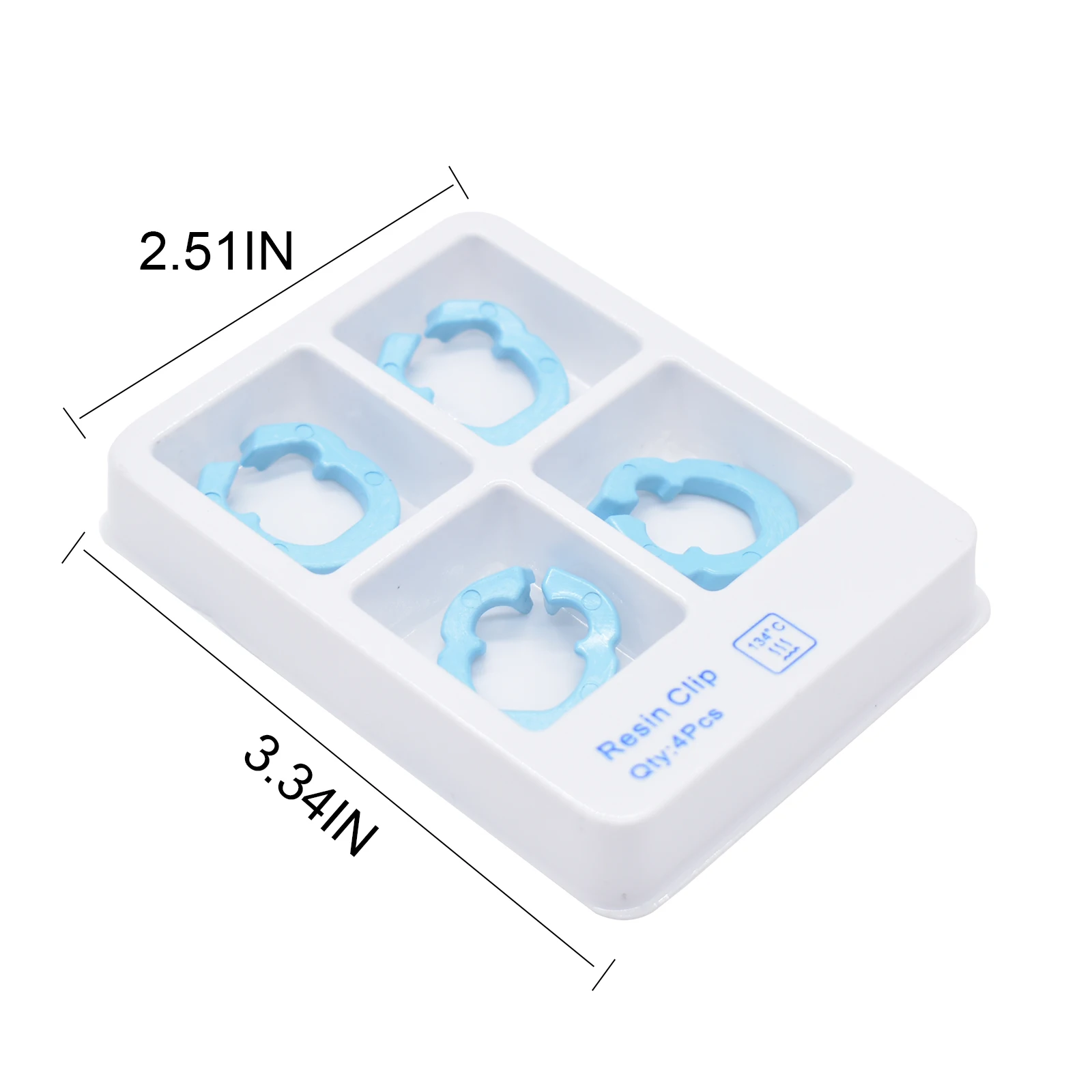 4PCS Dental Resin Clamping Ring Separator Ring Sectional Contoured Metal Matrices Holder Matrix Fixed Clamp Autoclavable