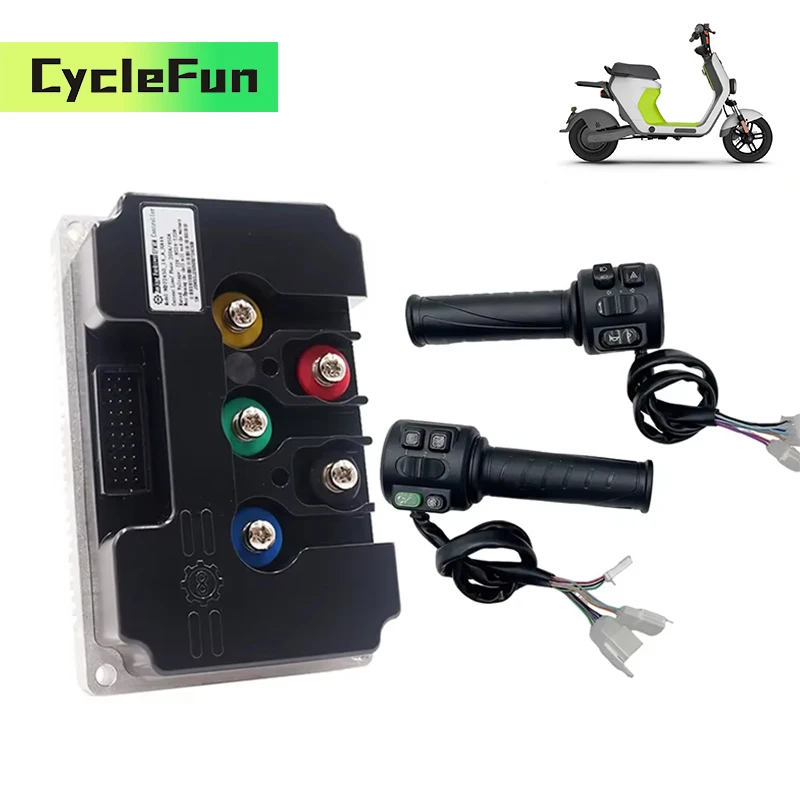 

FarDriver ND84680 V2 4KW-6KW BLDC Controller 84V-100V 340A With Bluetooth And T08 Throttle For Electric Motorcycle Scooter Ebike
