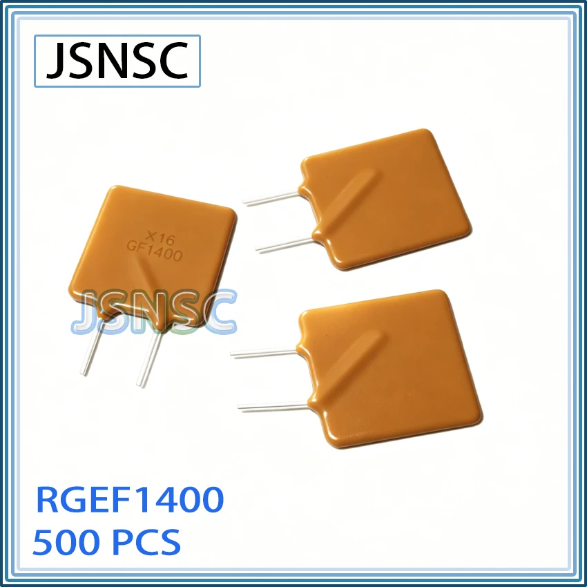 JSNSC fuse 500PCS RGEF1400 GF1400 16V 14A DIP Resettable Self-Recovery PPTC 2pin