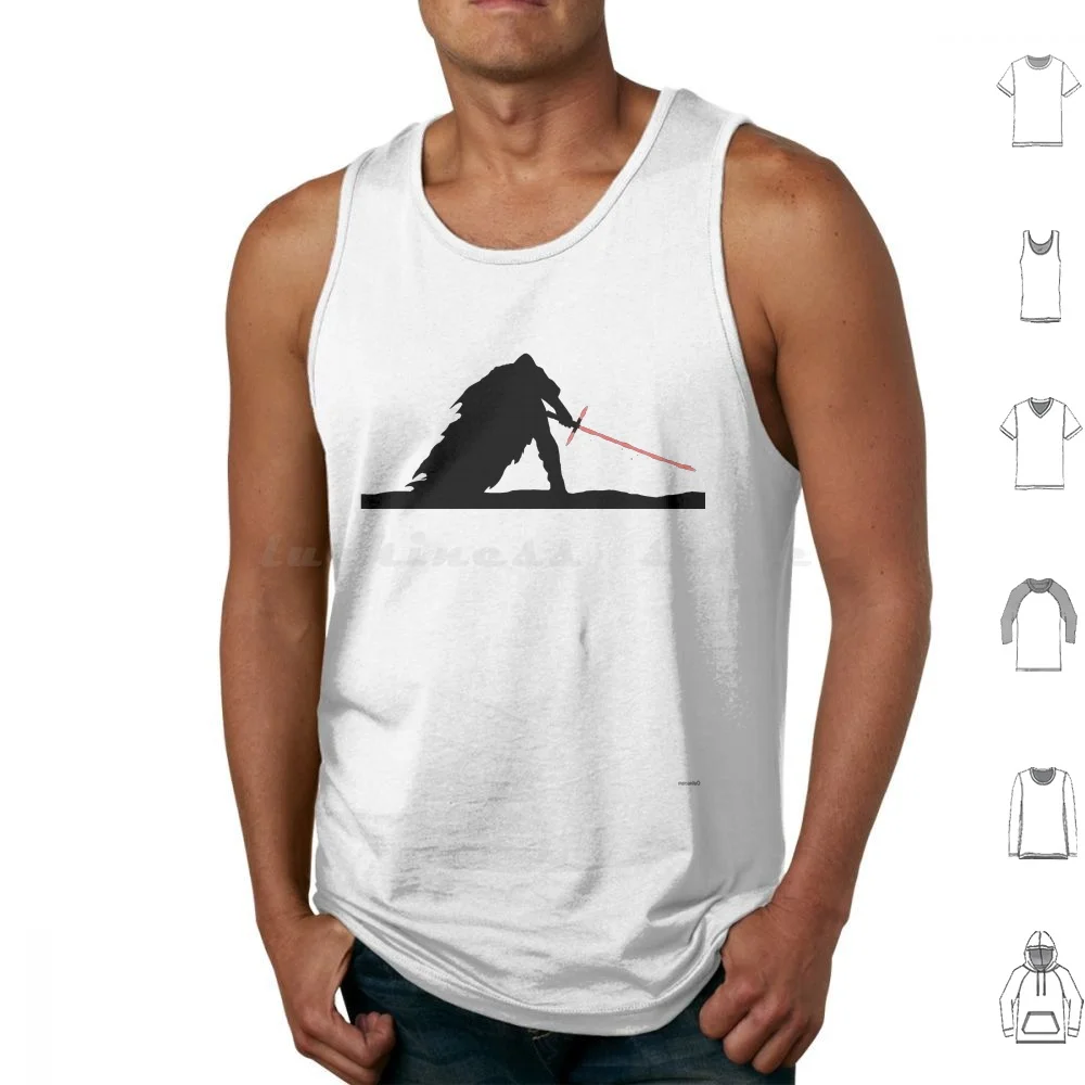 Krlight Tank Tops Vest Sleeveless Kylo Kylo Ren Ren Saber Lightsaber Red Snow Starkiller Base Base Chewbacca Rey Solo Han Solo