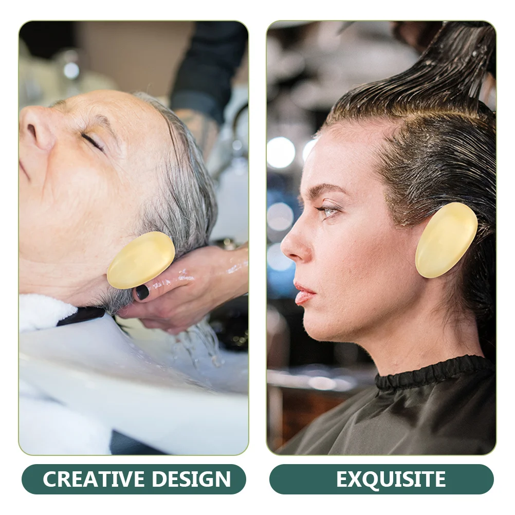 

50Pairs Ear Covers Waterproof Hair Dye Ear Caps Hair Coloring Protector Hairdressing Salon Shower Caps Convenient Use