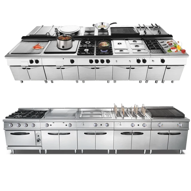 Forno combinato per forno elettrico in acciaio inossidabile per ristorante, friggitrice con armadietto