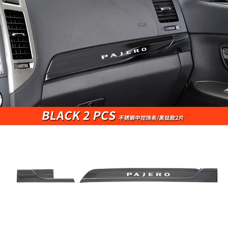 For Mitsubishi Pajero accessories v87v93v95v97v98 center console passenger storage box upper trim cover Montero decoration