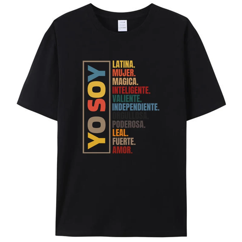 

Yo Soy Latina Hispanic Heritage Month Meme Women Men's T-Shirt Clothing Tee Shirts Streetwear Novelty Gifts