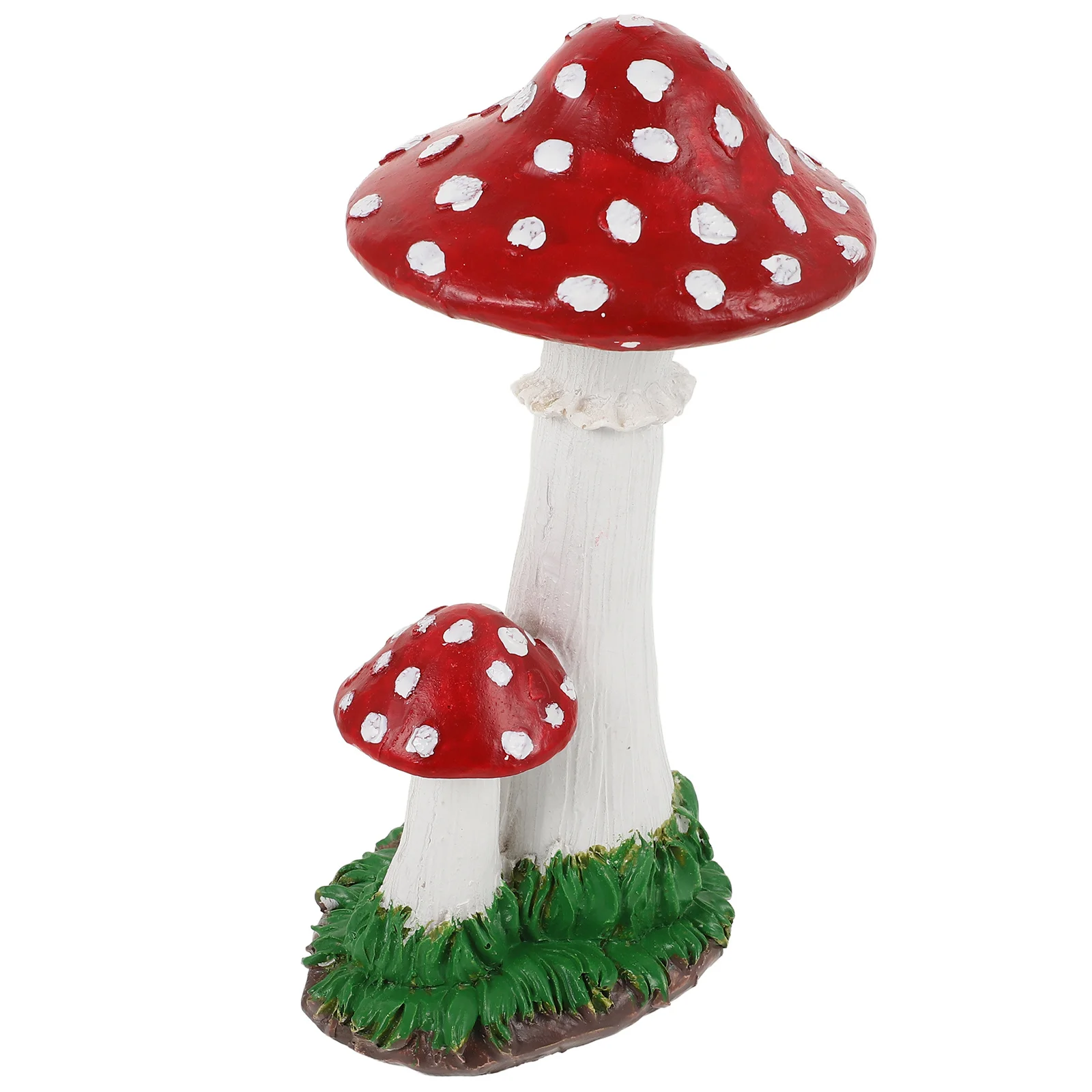 

Mini Resin Mushroom Garden Sculpture Decorative Yard Ornament for Outdoor Lawn Decor Festive Scene Holiday Gift Idea