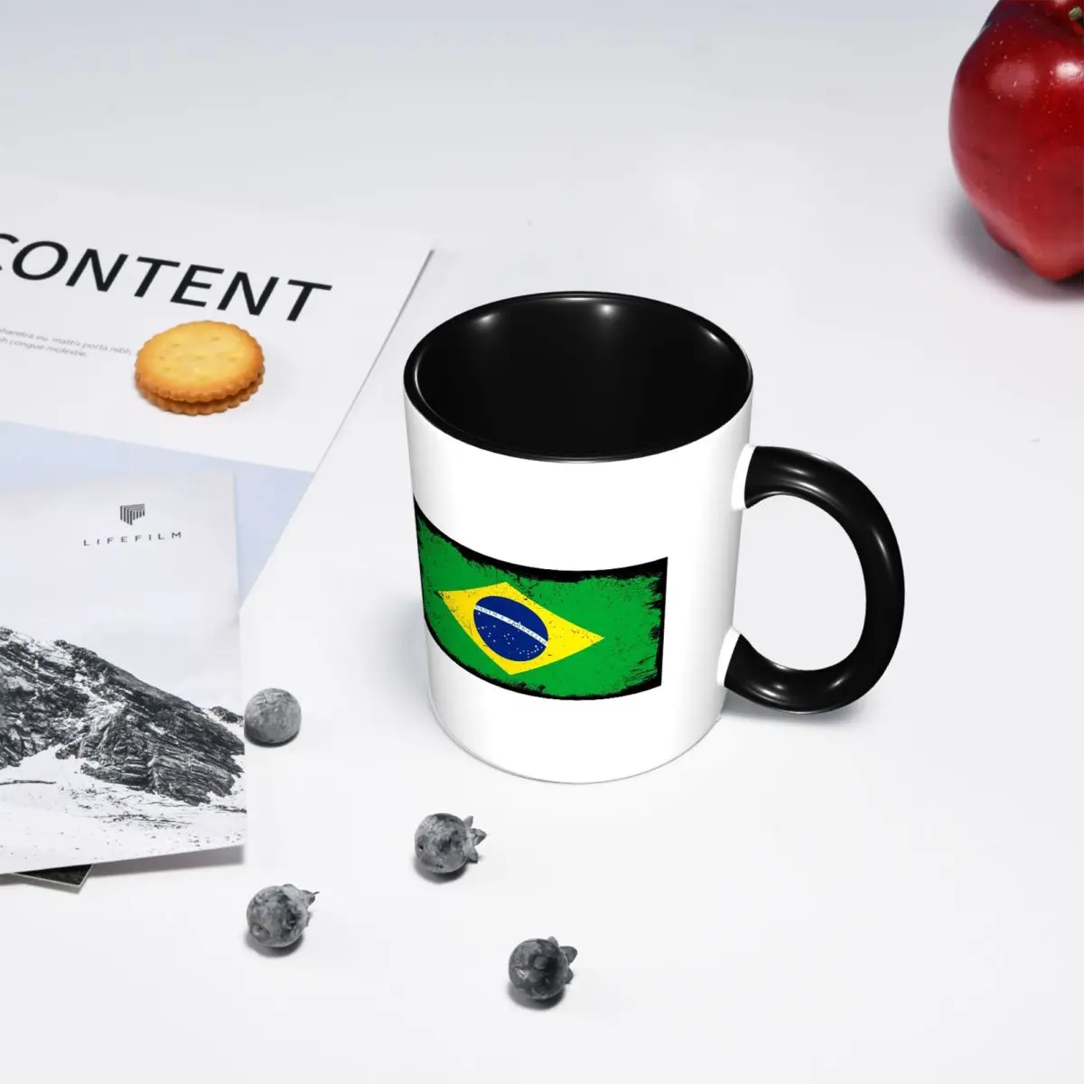 Brazil Country Flag Brazil Tourist Brazil Country Team Mug Ceramic Coffee Cups Tea Mugs Milk Cup Drinkware Gift for Woman Man