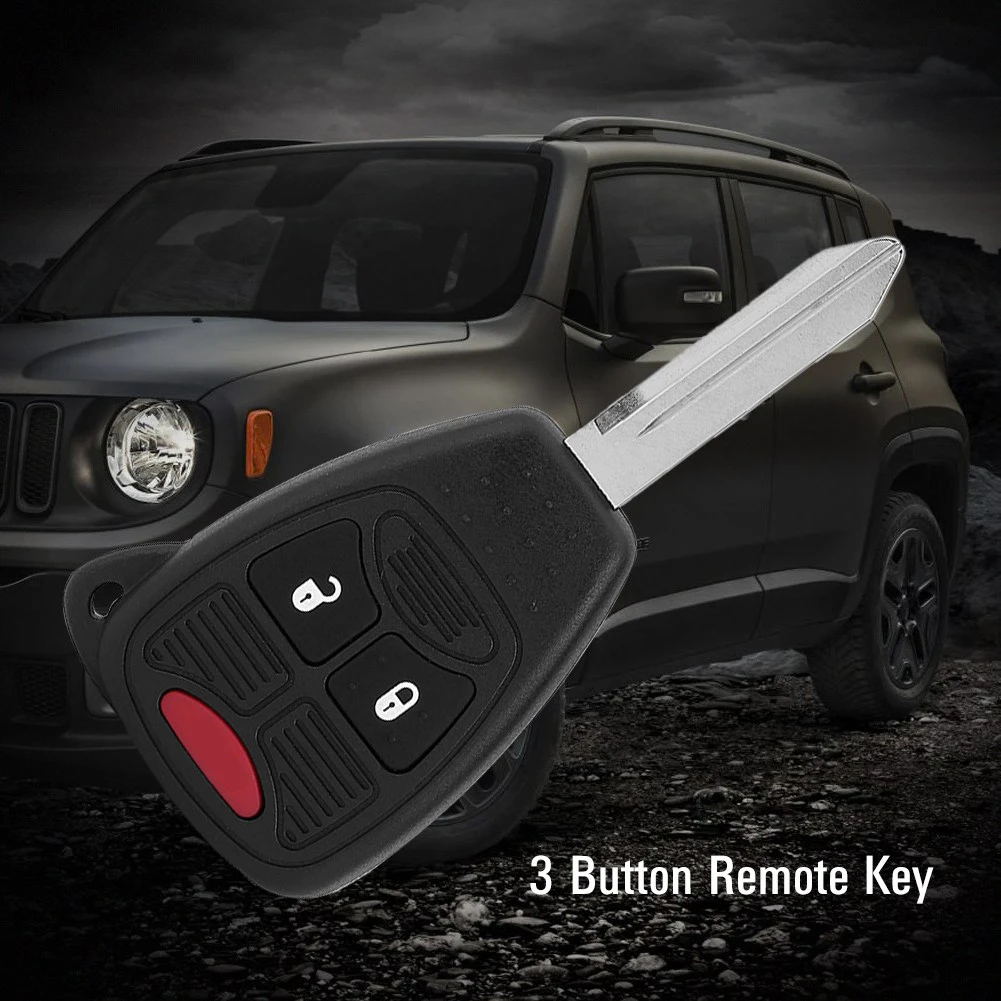 3 Button Remote Key With Chip 56040649AC Fits For Chrysler 200D 300 Dodge Avenger Caliber Jeep Commander