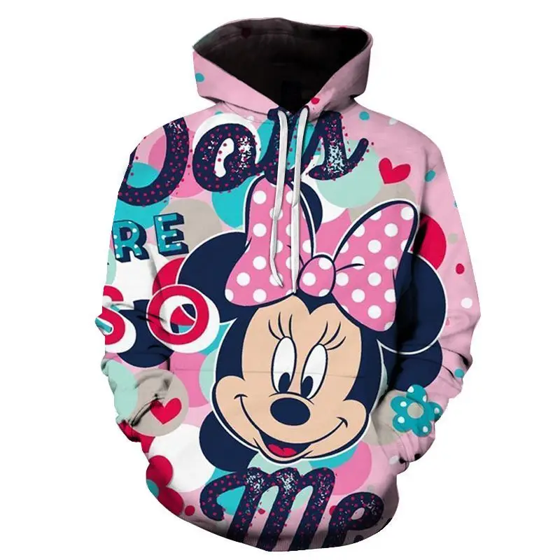 

Disney's New 3D Digital Printing Mouse Cartoon Animation Sweater European and American Hooded