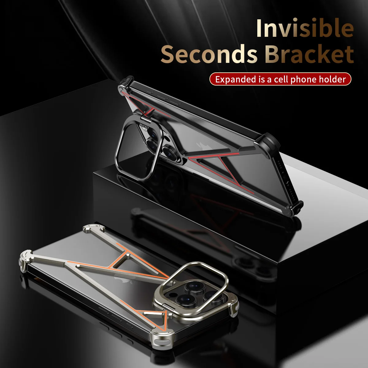 

A series Whole machine Aluminum alloy metal Hollow heat dissipation phone case For iPhone 16 15 14 Pro Max 16 15 14 Pro