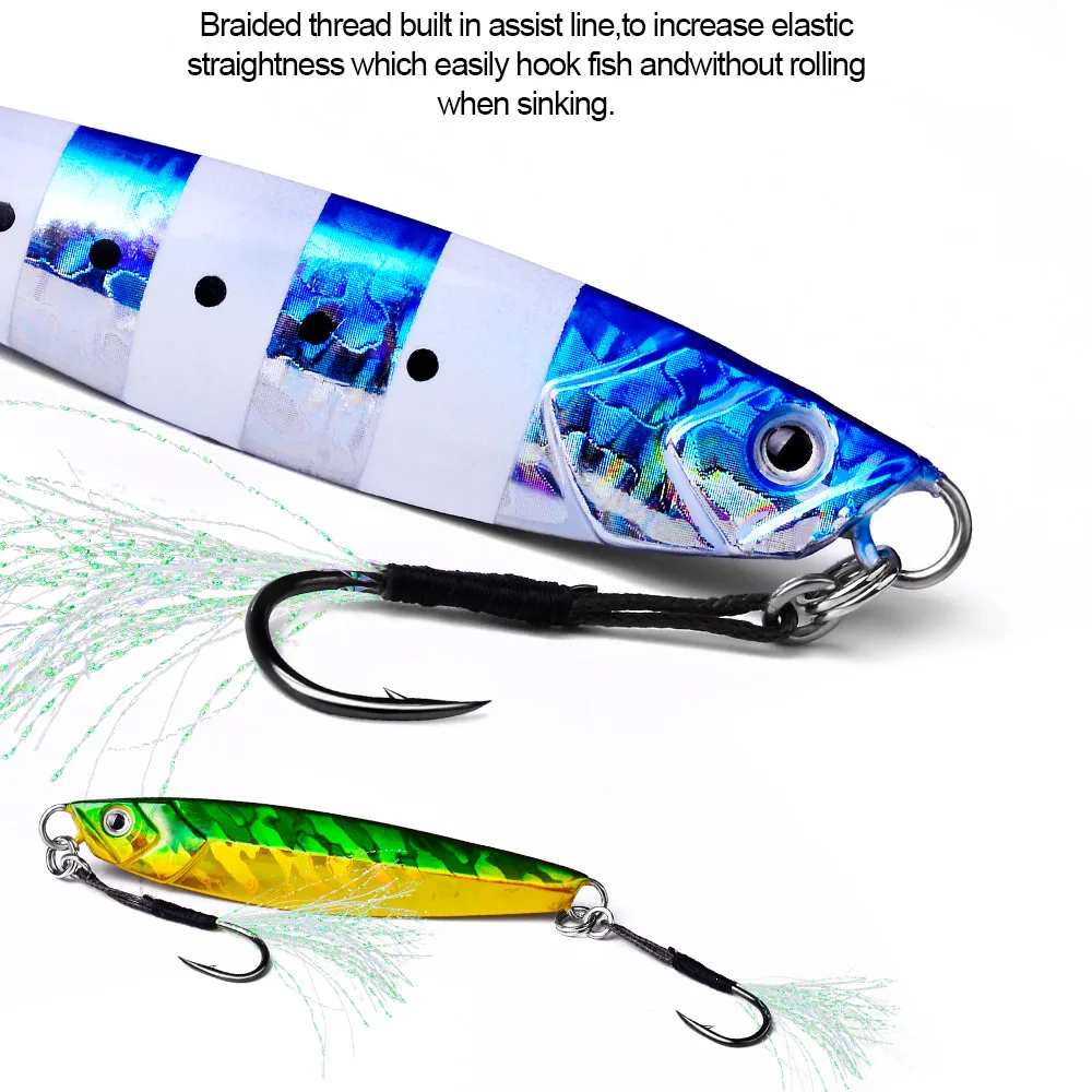 10 قطعة/الوحدة 11 # -19 # خطاف مساعد القفز عالي الكربون من ISEAMA، خطاف صيد السمك الشائك، خطافات حادة واحدة مع أدوات صيد السمك من الريش #6