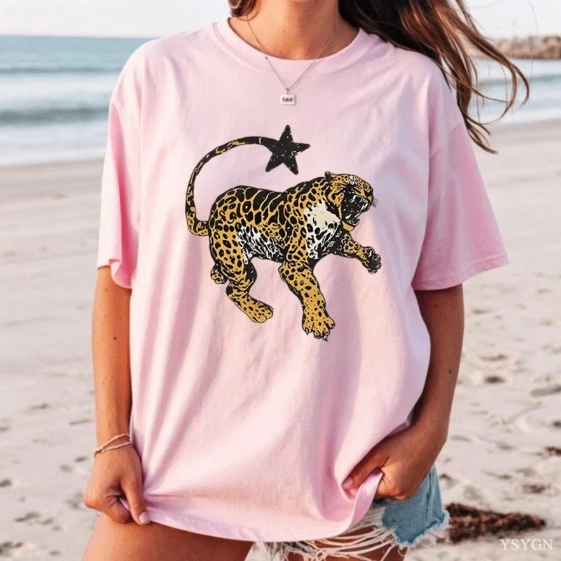Vintage Grh Tee Trendy Animal Print Y2K Streetwear Men Women T Shirt Short Sve Comfort Streetwear 2026 New Model Short-sleeve Cr