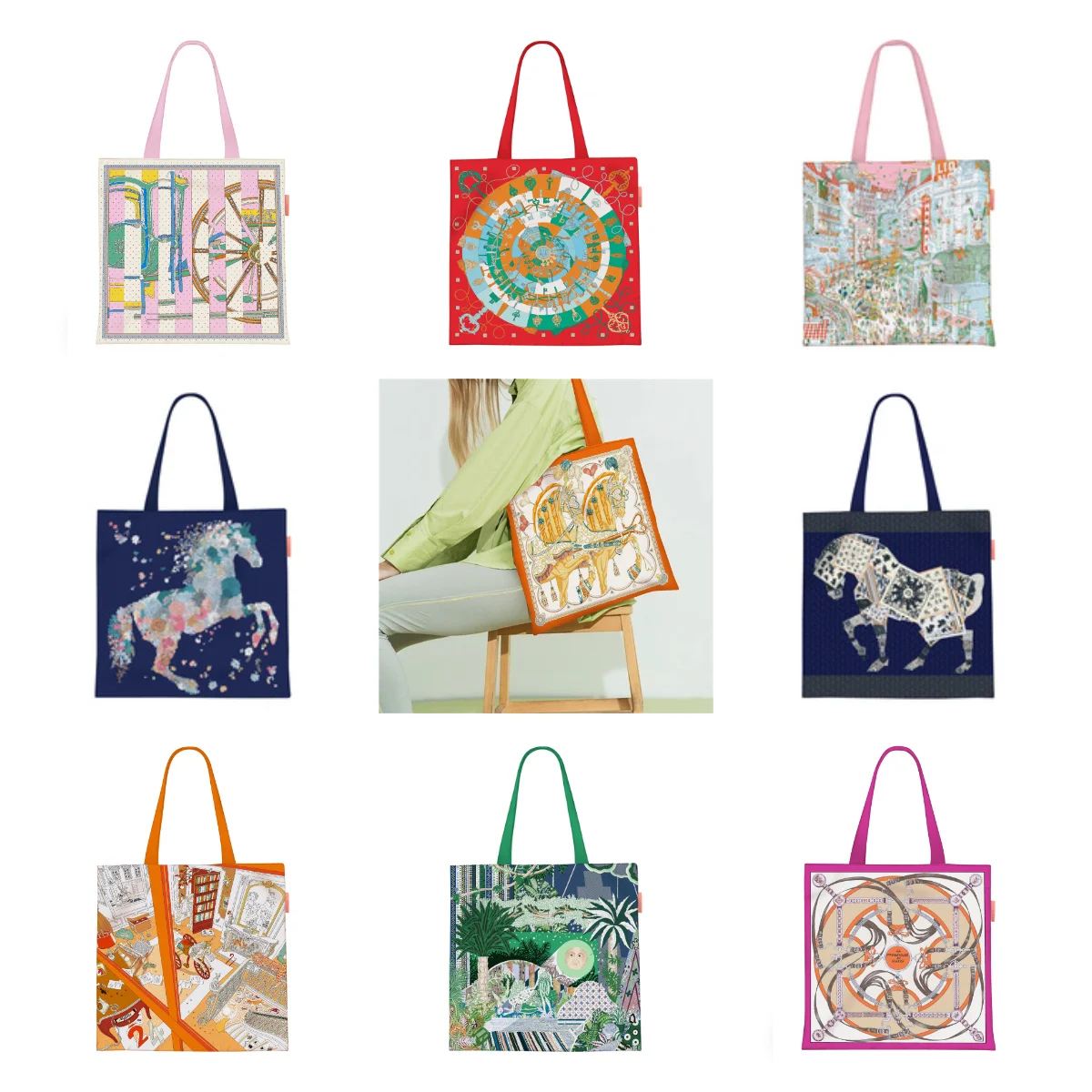 

Large Capacity Canvas Bag Dongda Gate New Style Women's Handbag Book Carrier Single Shoulder Bag Korean Version Polyester Fiber