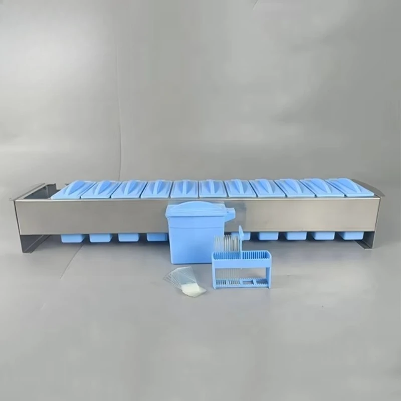 وعاء تلطيخ الشريحة البلاستيكية للمختبر ورف للشرائح الزجاجية #5