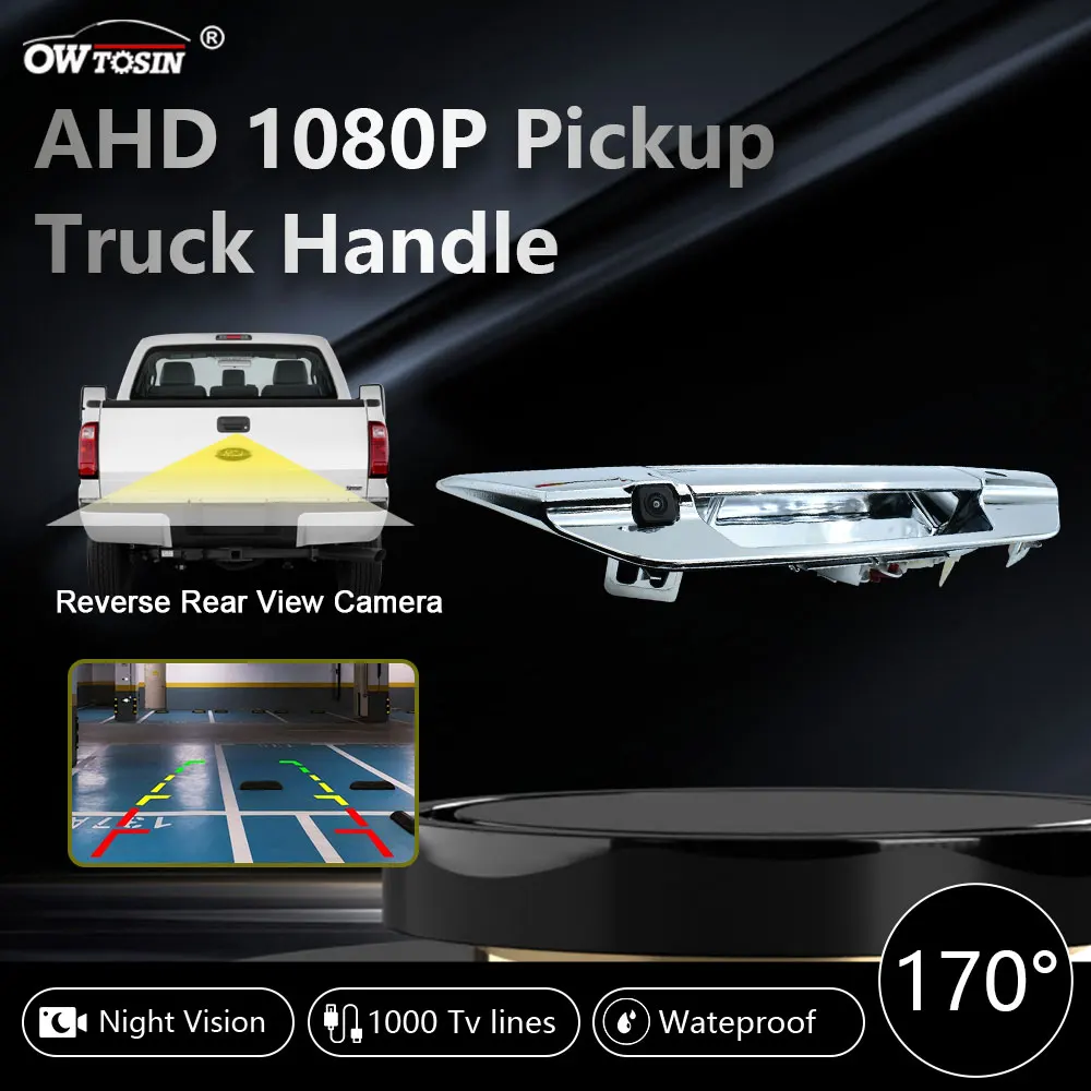 

Для Toyota Hilux Revo 2015 2016 2017 2018-2021 резервная камера заднего вида 1920*1080P AHD 170 ° Автомобильная камера с ручкой багажника пикапа