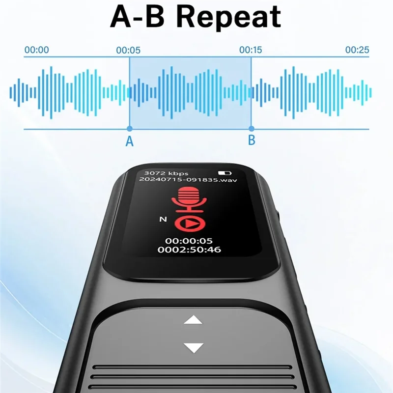 

CABE-P10 Deelife Профессиональный цифровой диктофон с воспроизведением MP3-музыкальный плеер с шумоподавлением Маленький звуковой рекордер