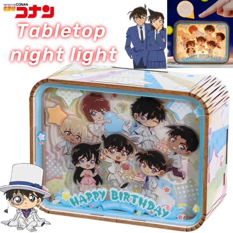 

New Detective Conan Rachel Moore Anita Hailey Anime Peripherals Cartoon Acrylic Bedroom Bedside Ambiance Night Light Ornaments