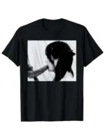 A 100% pure cotton short-sleeved T-shirt top with a fun and dirty cat pattern print for men. It's the best gift for cat lovers