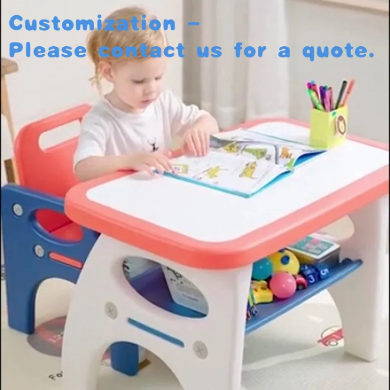 

custom.Foldable Plastic Activities Ergonomic Homework Desk Nordic Children Furniture Study Tables and Chair Set Kids Be