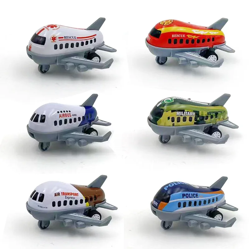 Treasure Version 18pcs Barrel Alloy 7.5cm Mini Rebound Iron Small Aircraft Rallying Series Children\'s Toys Model Aircraft