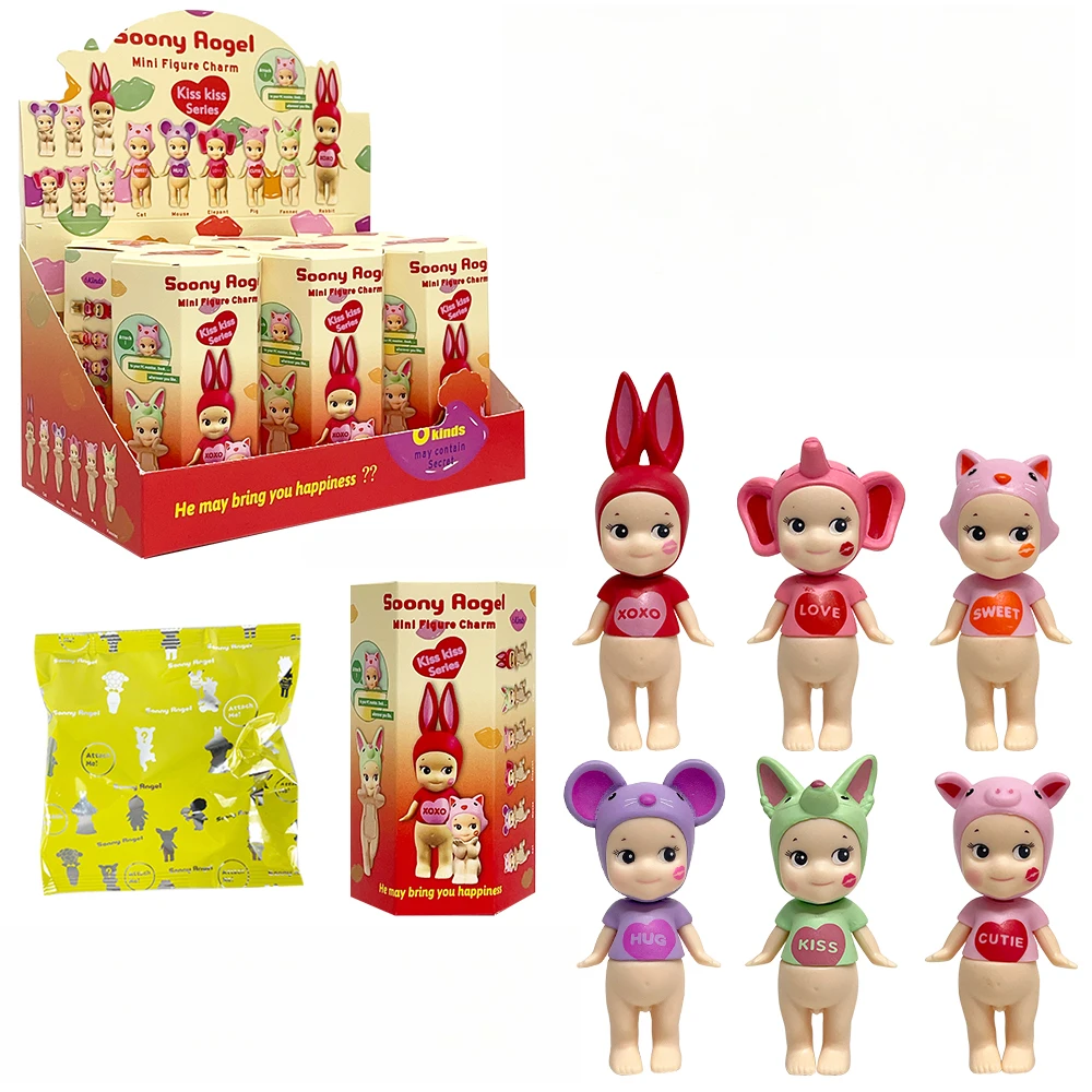 

New Sonny Angels 6Pcs Anime Figure Blind Box Fantasy Animal Series Cute Doll Hippers Children Toy Gift Trendy Car Ornaments
