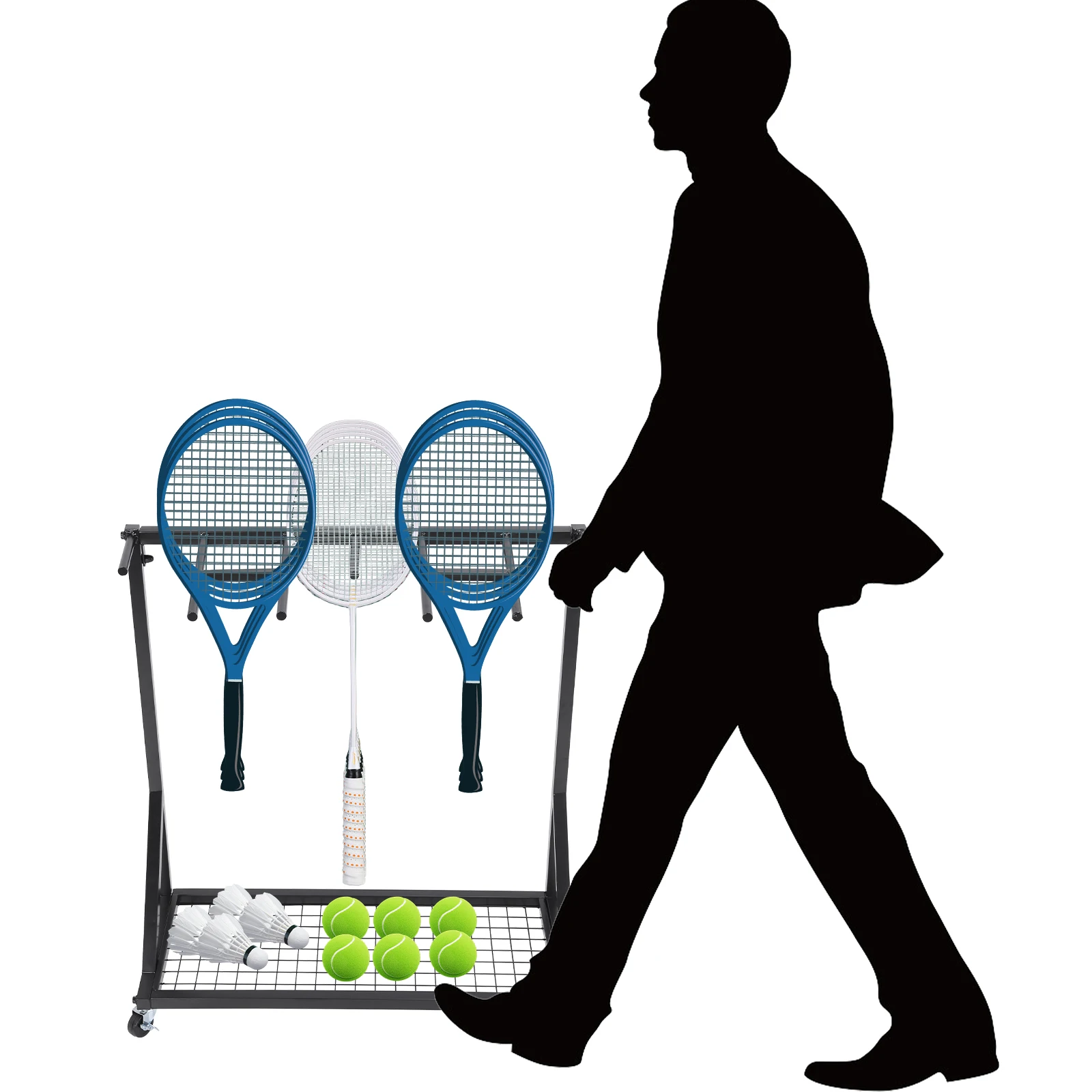 

Держатель для мячей на колесиках (1 шт.)