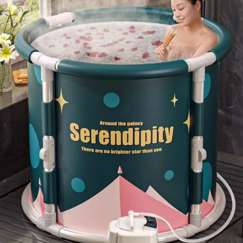 Bathroom Strong Spa Bathtubs Plastic Portable Miniature Bucket Foot Bathtub Adults Bath Baignoire Pliable Adulltes Furniture